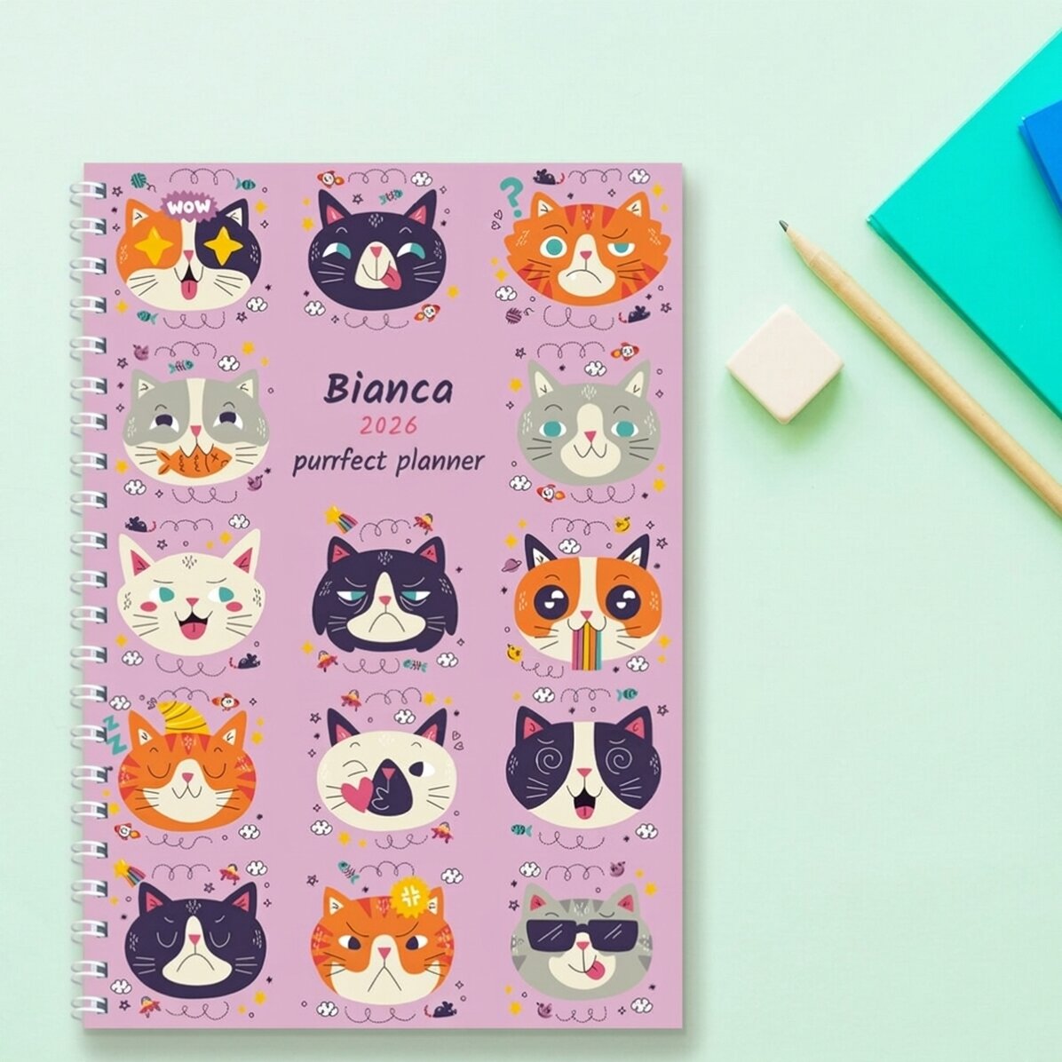 Notebook personalizzato con scritta - Cats