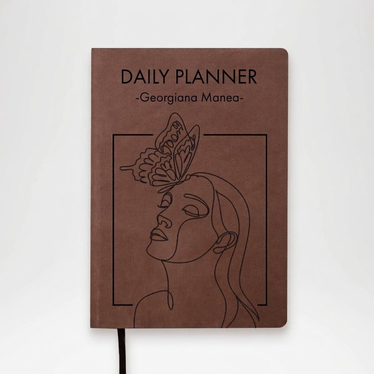 Agenda in pelle personalizzata con messaggio - Agenda giornaliera
