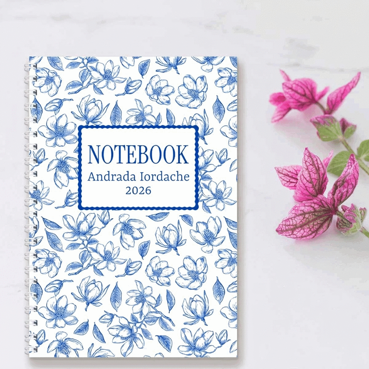 Quaderno personalizzato con messaggio - Flowers