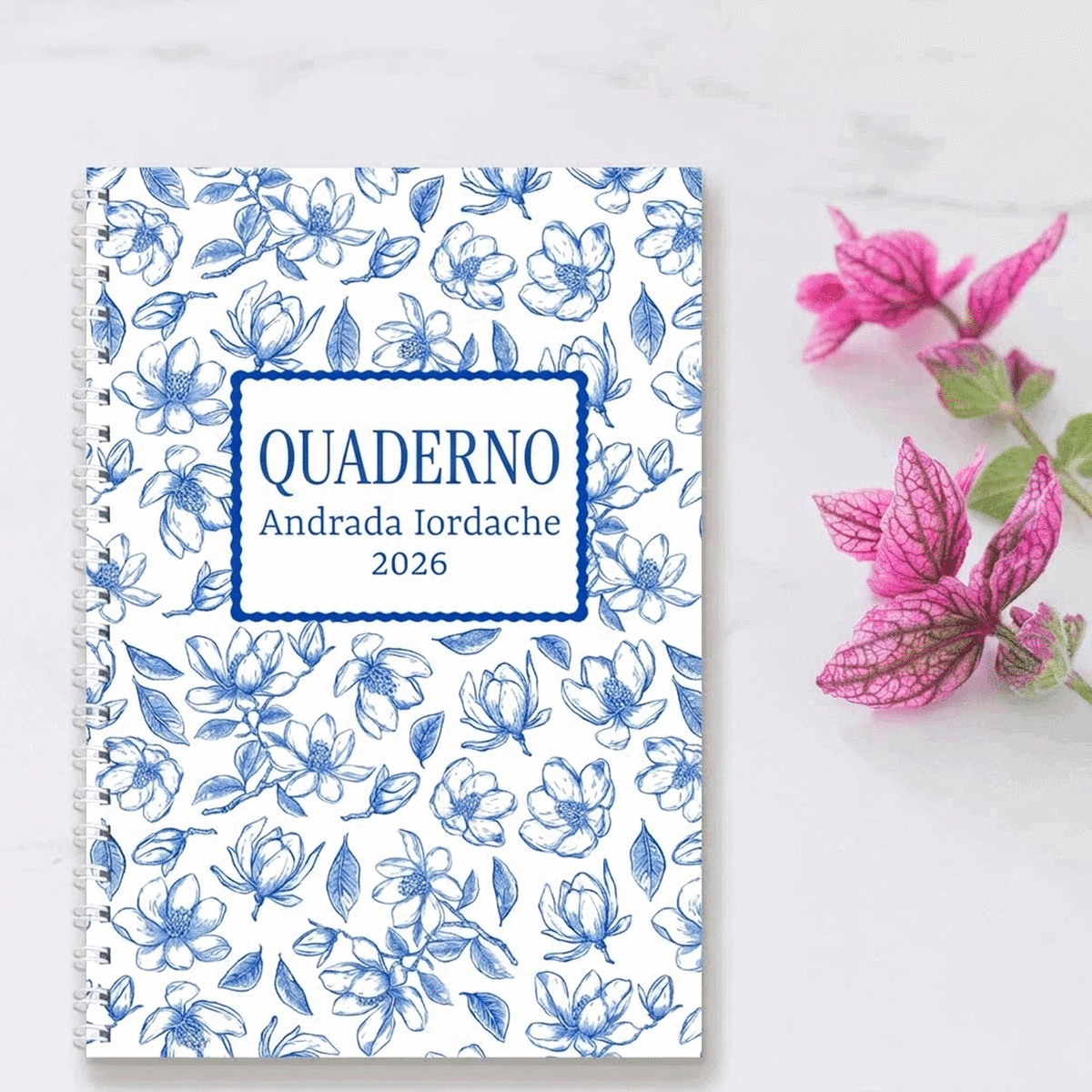Quaderno personalizzato con messaggio - Flowers