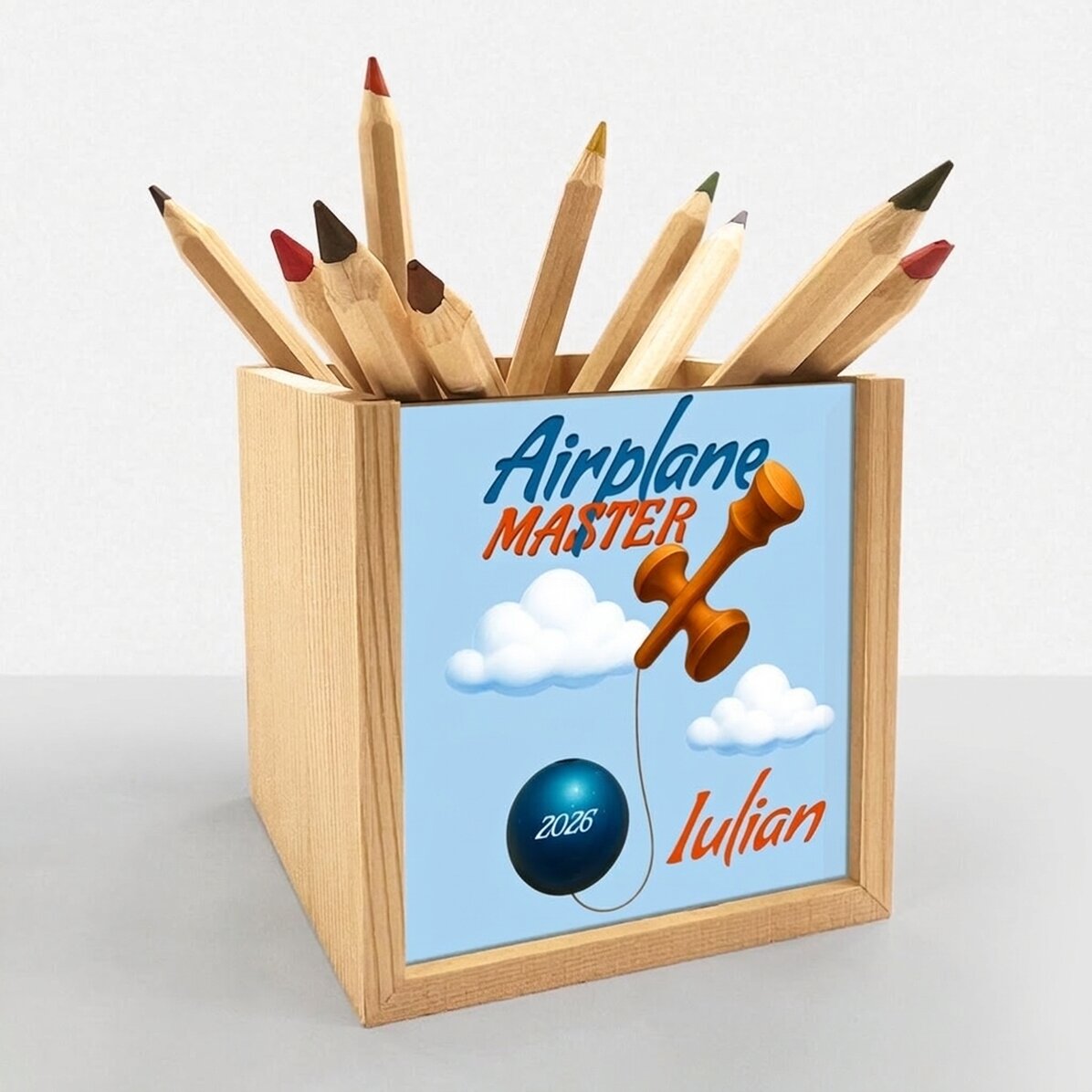 Portamatite personalizzato con scritta - Airplane Master