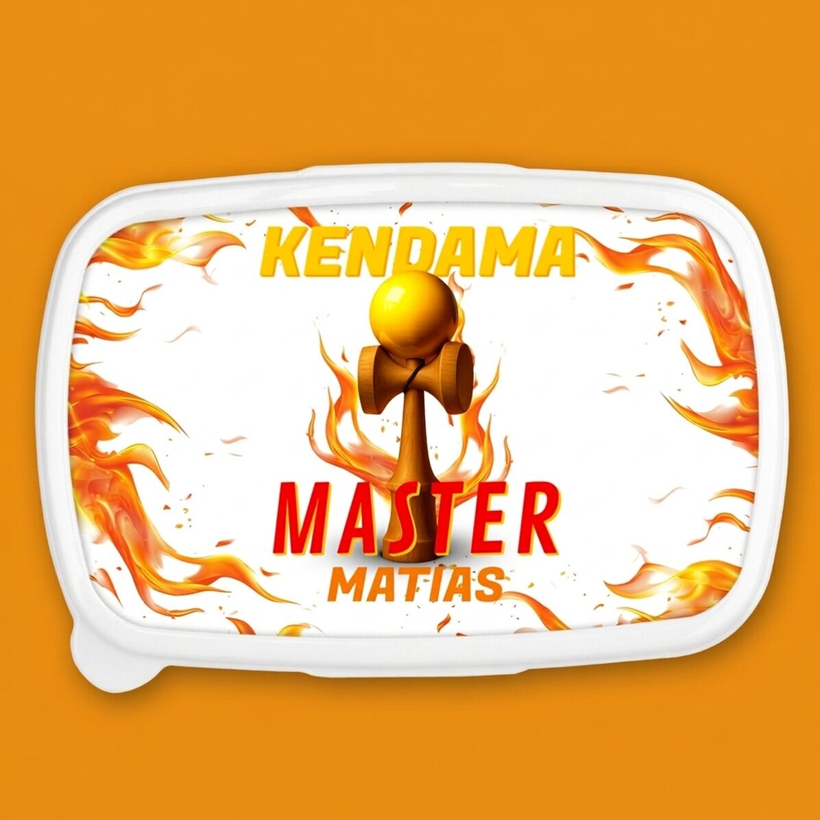 Contenitore per il pranzo, contenitore personalizzato con scritta - Kendama Master