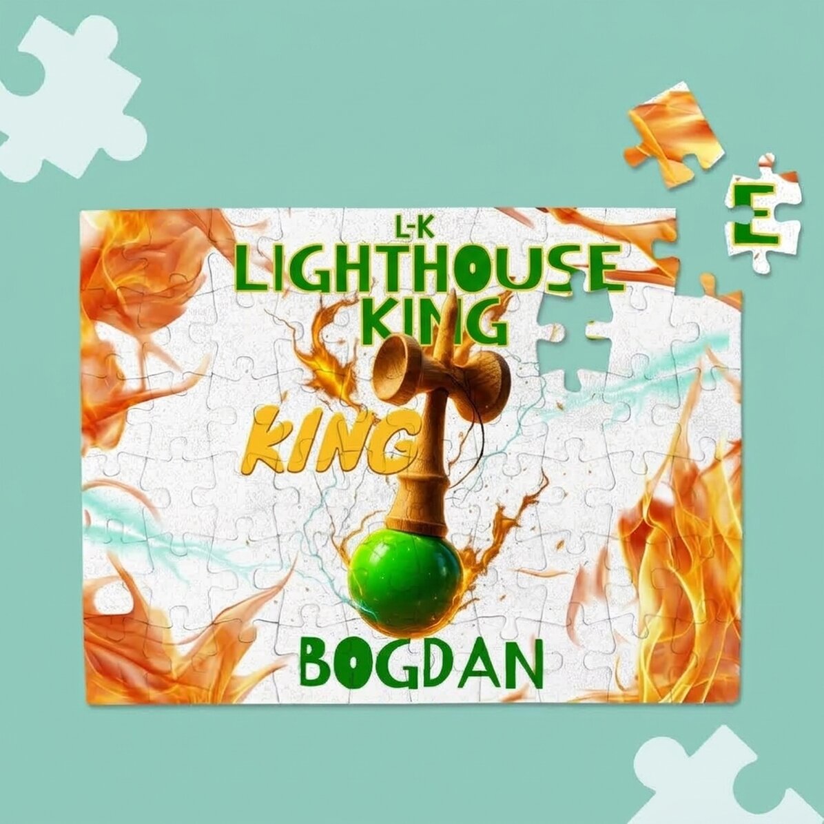 Puzzle personalizzato per bambini - Lighthouse King