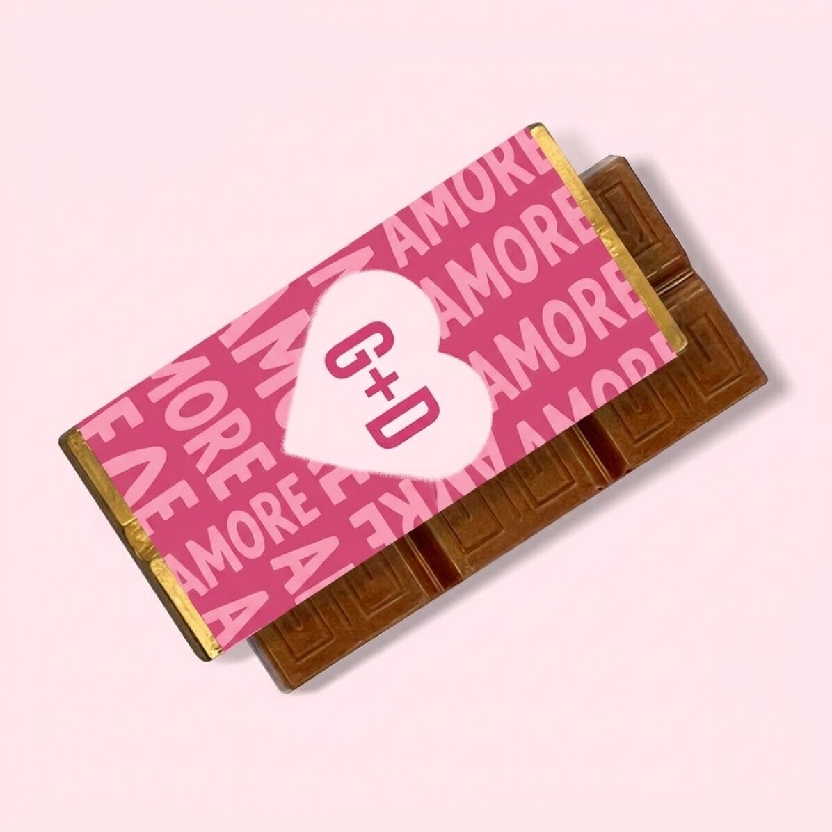 Mini tavoletta di cioccolato personalizzata con le iniziali - Cuore