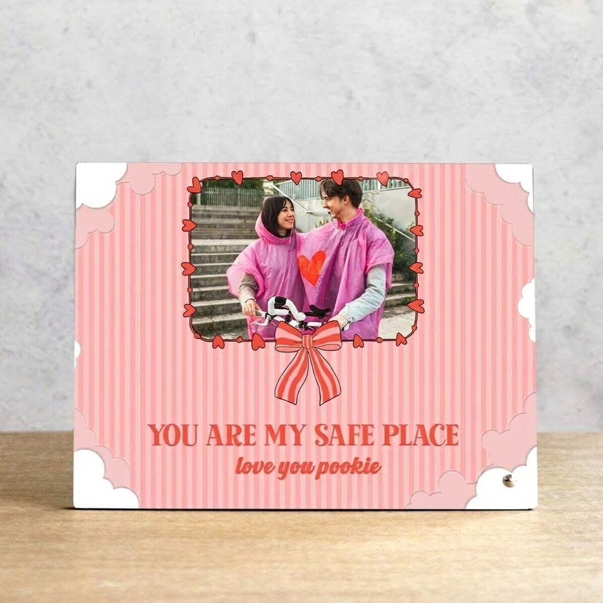 Cornice da scrivania personalizzata con foto e testo - Coquette love