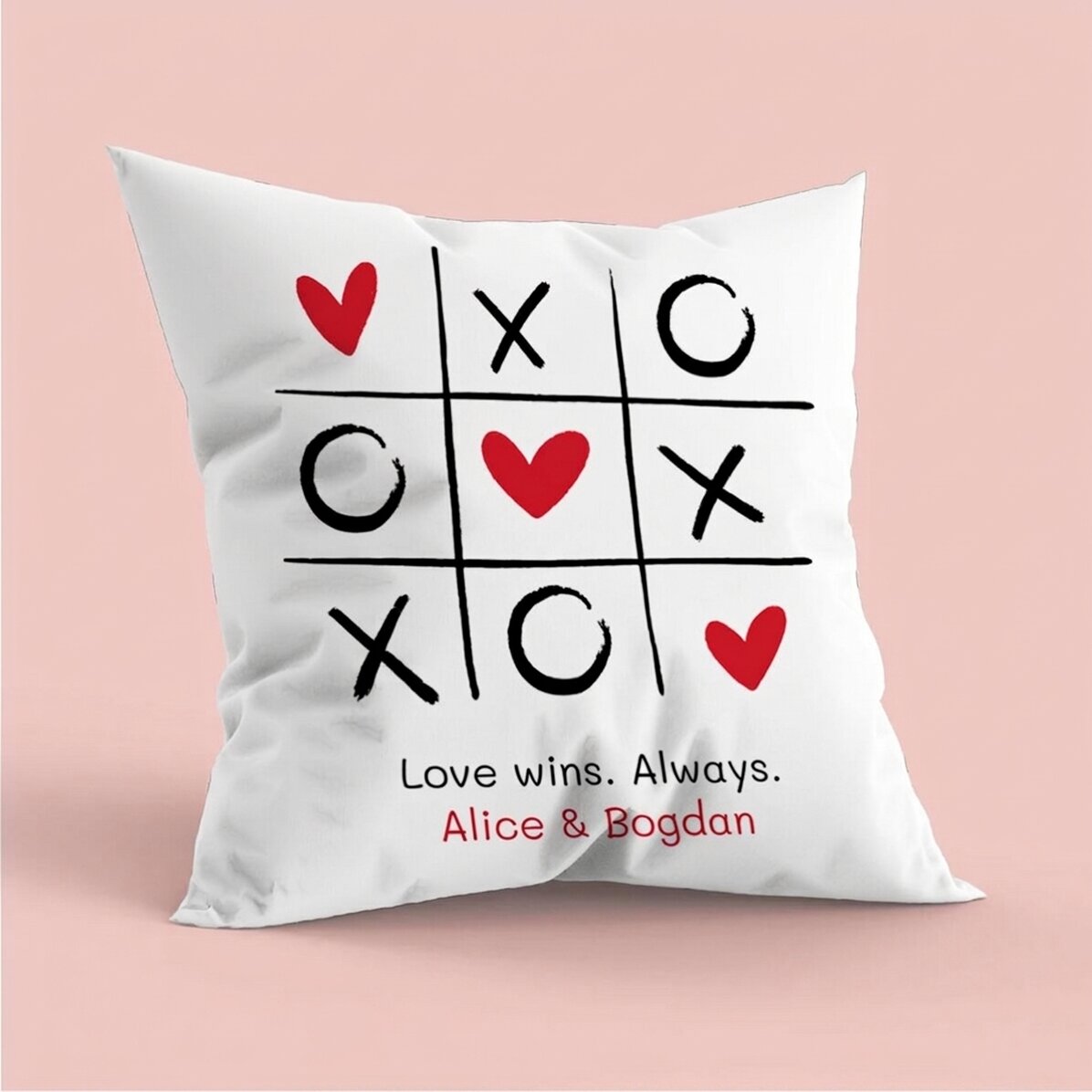 Cuscino personalizzato con scritta - Cuore
