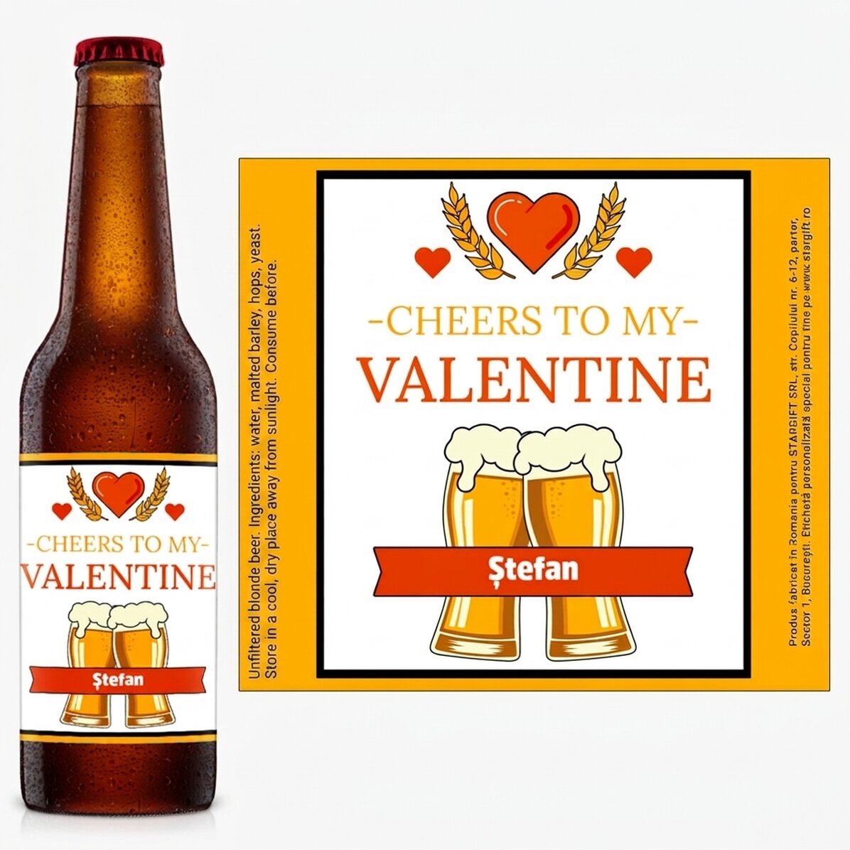 Birra personalizzata con messaggio - Love