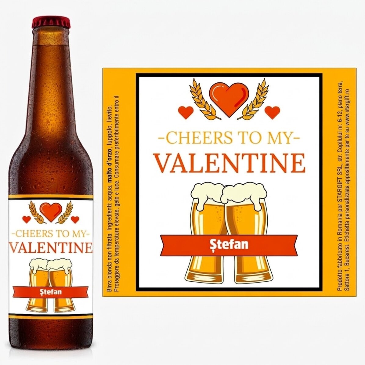 Birra personalizzata con messaggio - Love