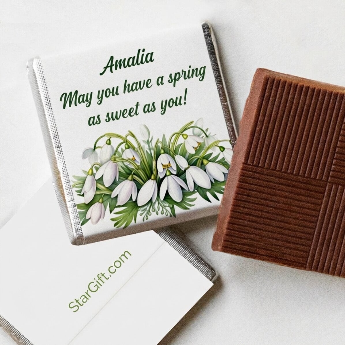 Mini cioccolatino personalizzato con messaggio - Ghiocel