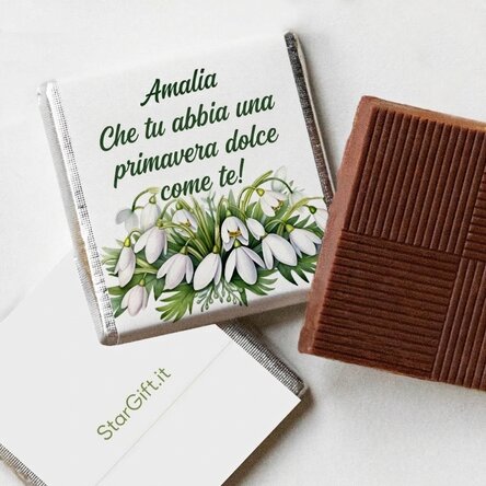 Mini cioccolatino personalizzato con messaggio - Ghiocel