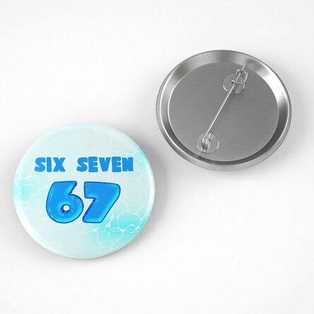 Spilla personalizzata con nome - 67 Six Seven Bubbly