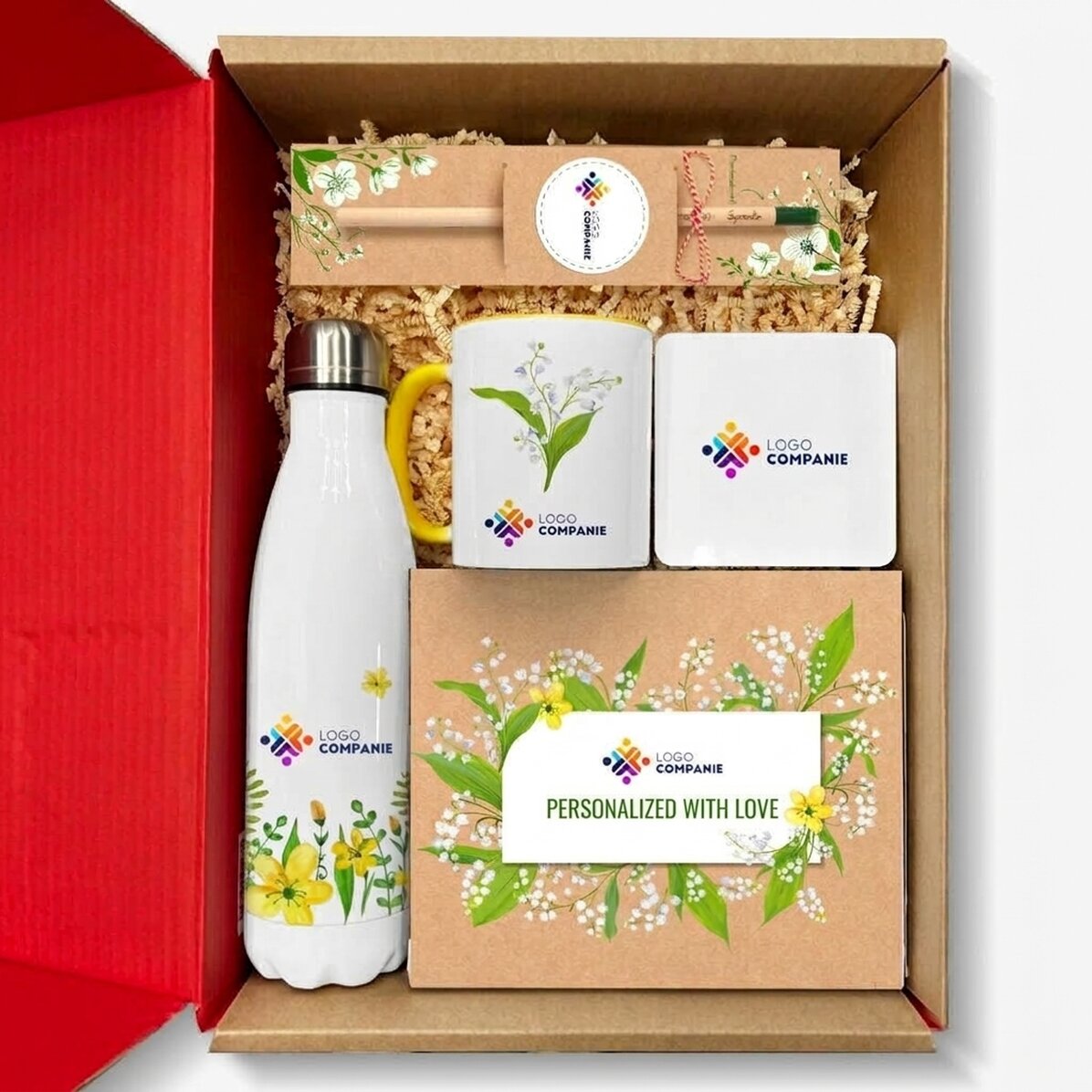 Set regalo personalizzato con logo - 1 e 8 marzo