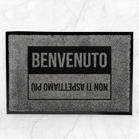 Tappetino d'ingresso per interni personalizzato con scritta - Benvenuto, non ti aspettavamo più