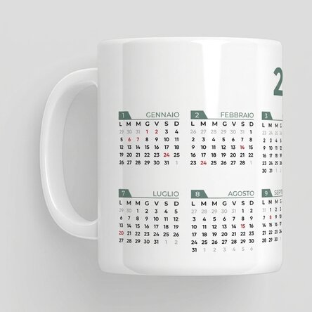 Tazza con messaggio - Calendario