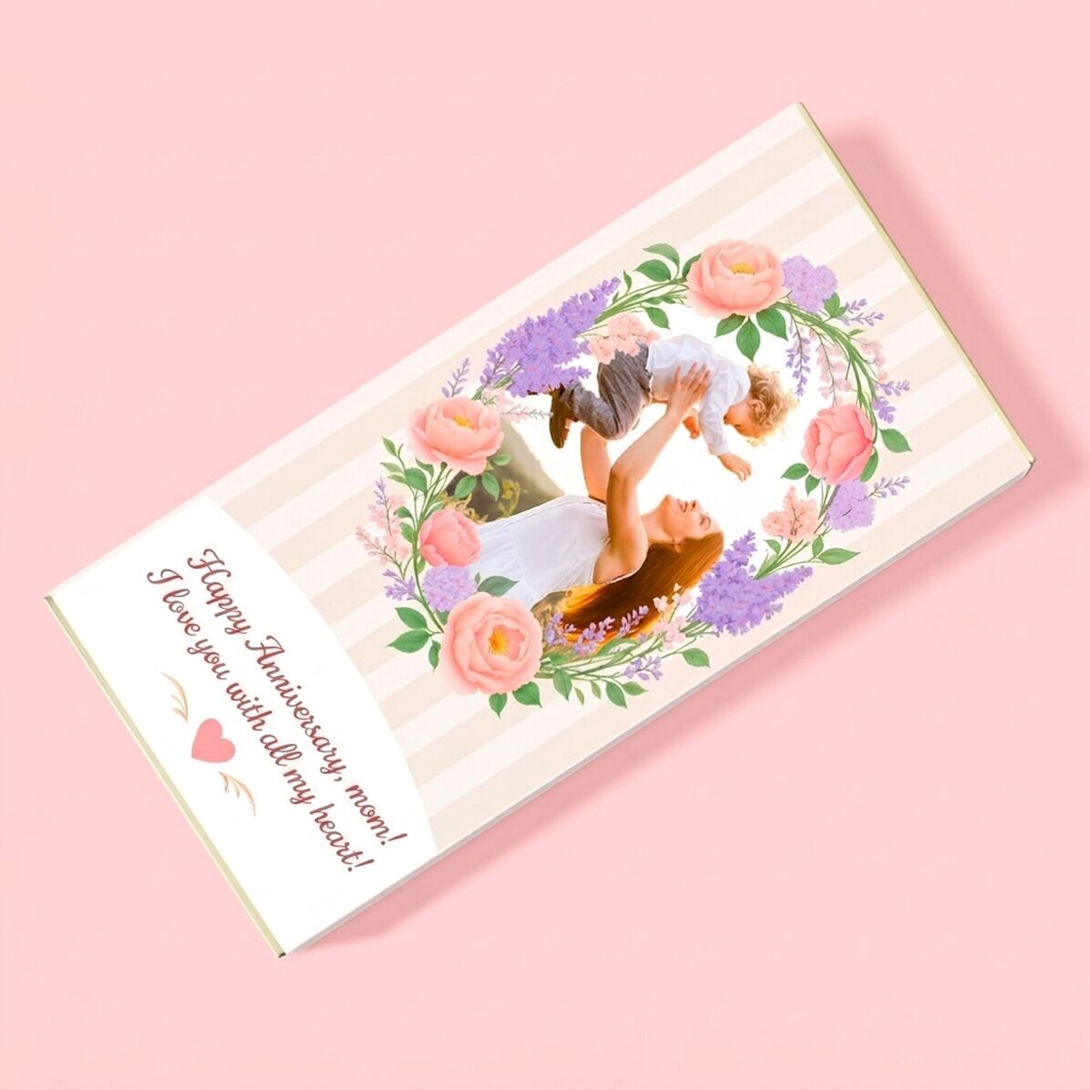 Cioccolato personalizzato con testo e foto - Mamma