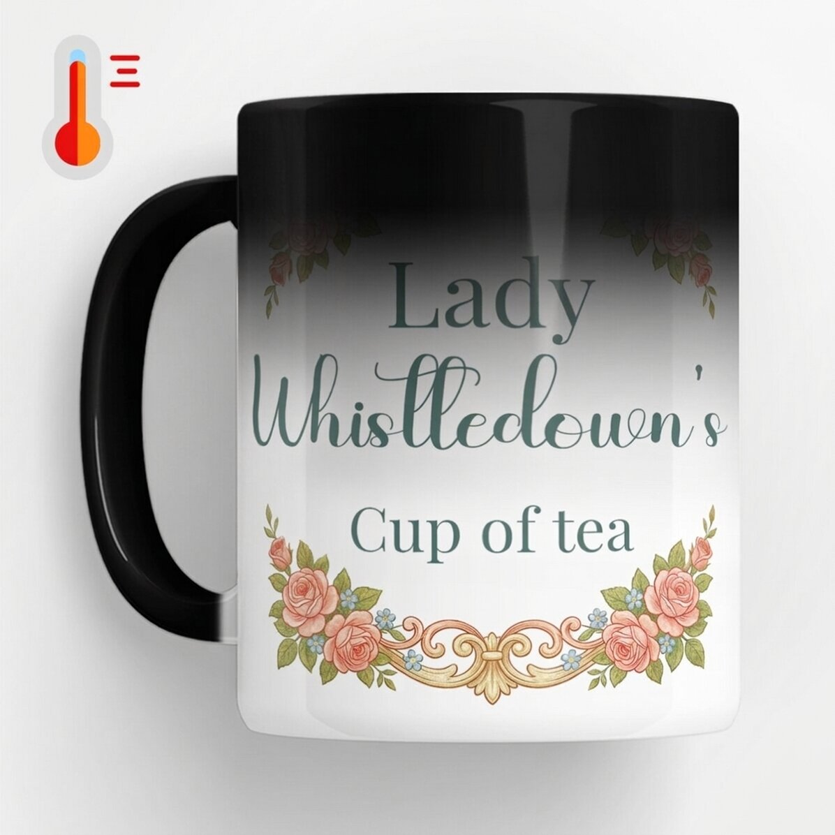Tazza termosensibile personalizzata con foto e testo - Bridgerton Aesthetic
