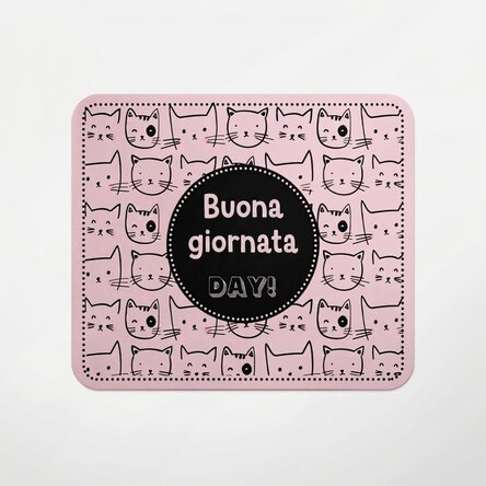 Tappetino per mouse con scritta - Cats