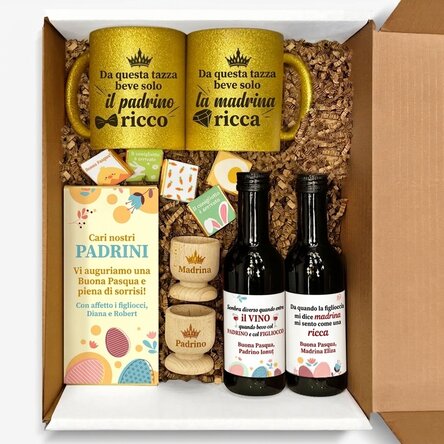 Set regalo personalizzato per i padrini - Buona Pasqua