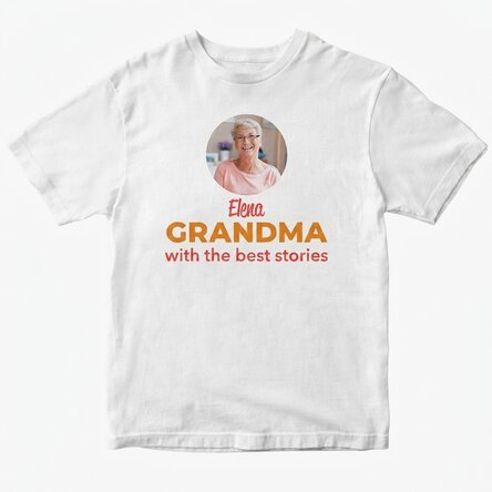 Custom cotton T-shirt with text - Grandmother