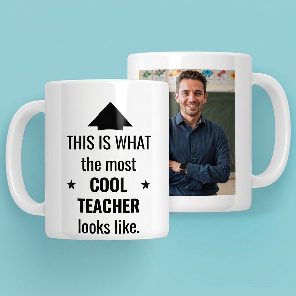 Tazza personalizzata con foto e testo - Ecco come appare