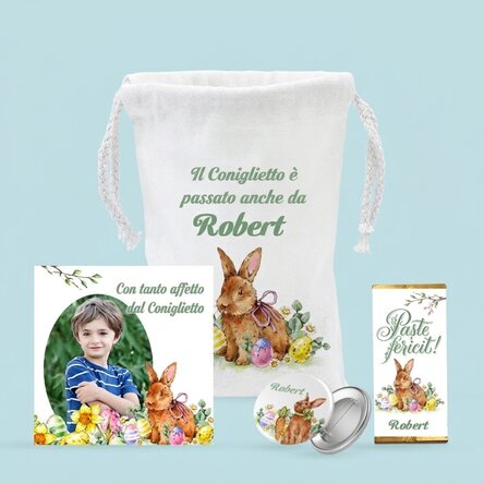 Set regalo di Pasqua - Coniglietto pasquale
