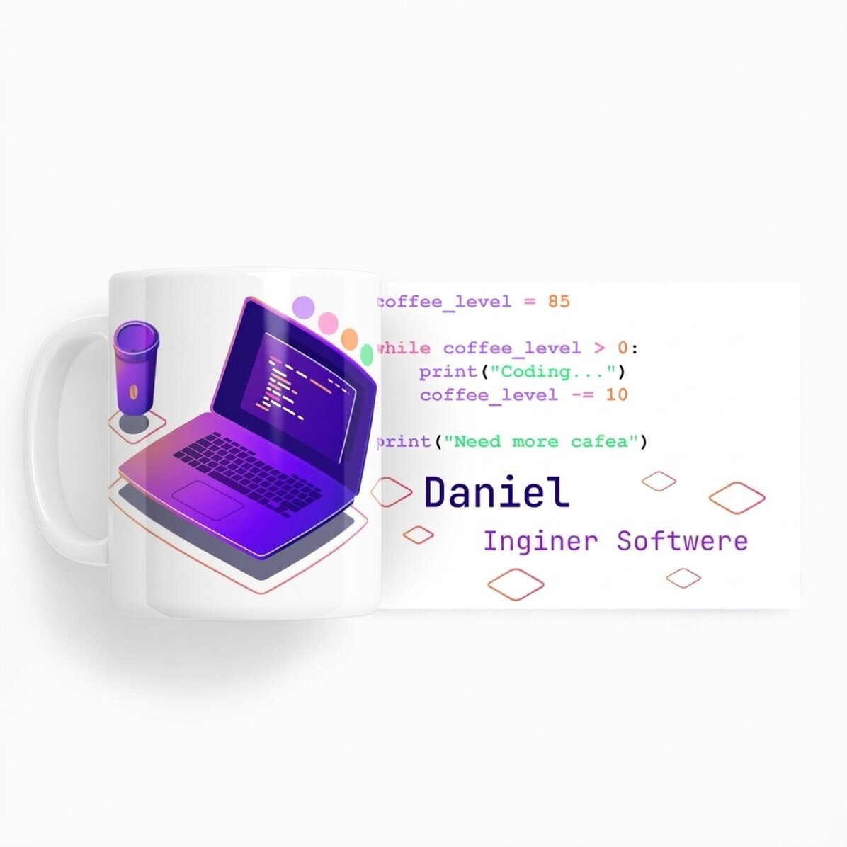Tazza personalizzata con scritta - Programmazione