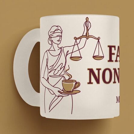 Tazza personalizzata con scritta per avvocati