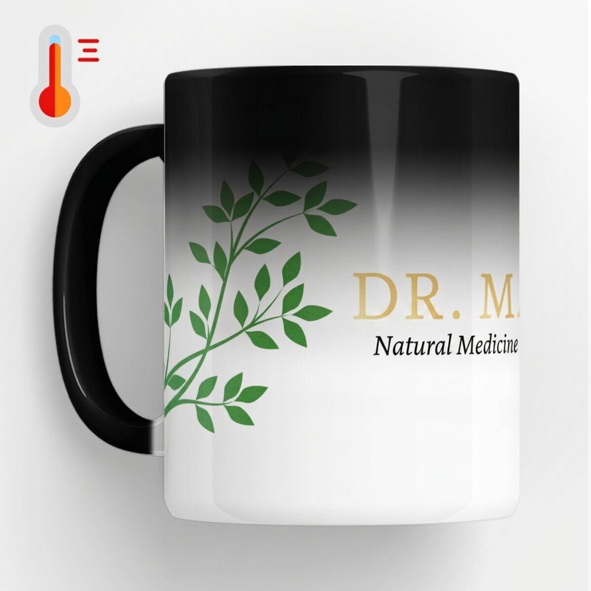 Tazza termosensibile personalizzata con scritta - Golden Doctor