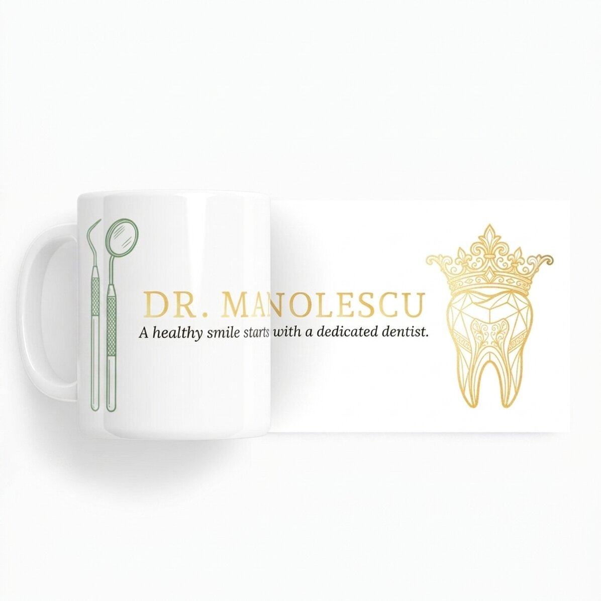 Tazza personalizzata con scritta - Golden Dentist