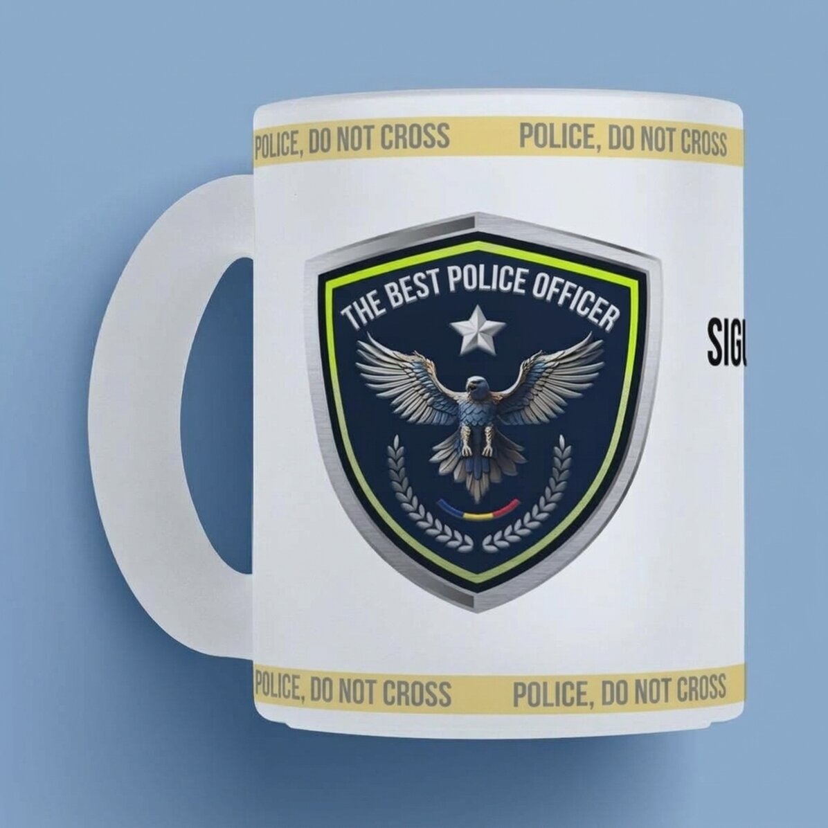 Tazza personalizzata con scritta - Il miglior poliziotto