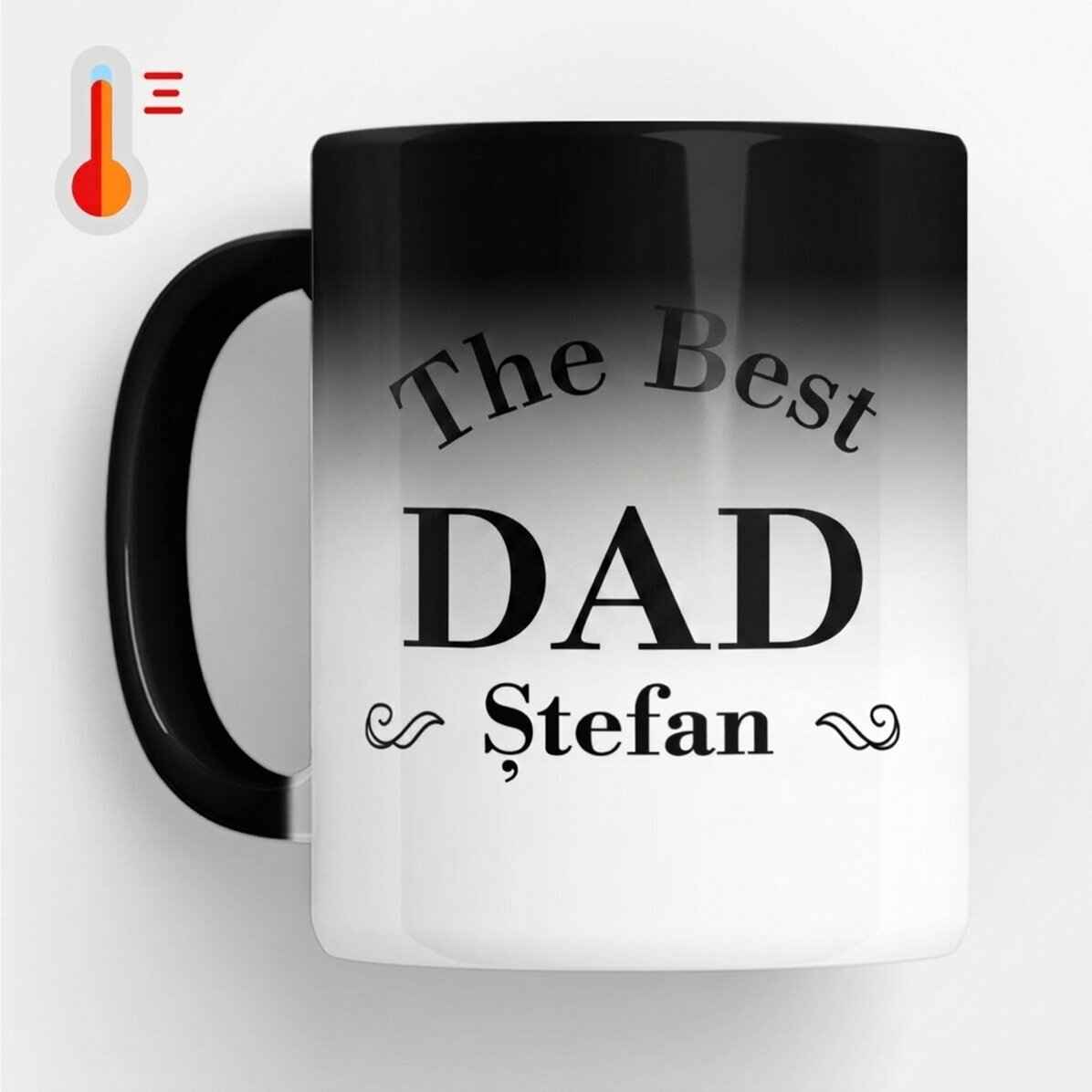Tazza termosensibile personalizzata con scritta - Il miglior papà