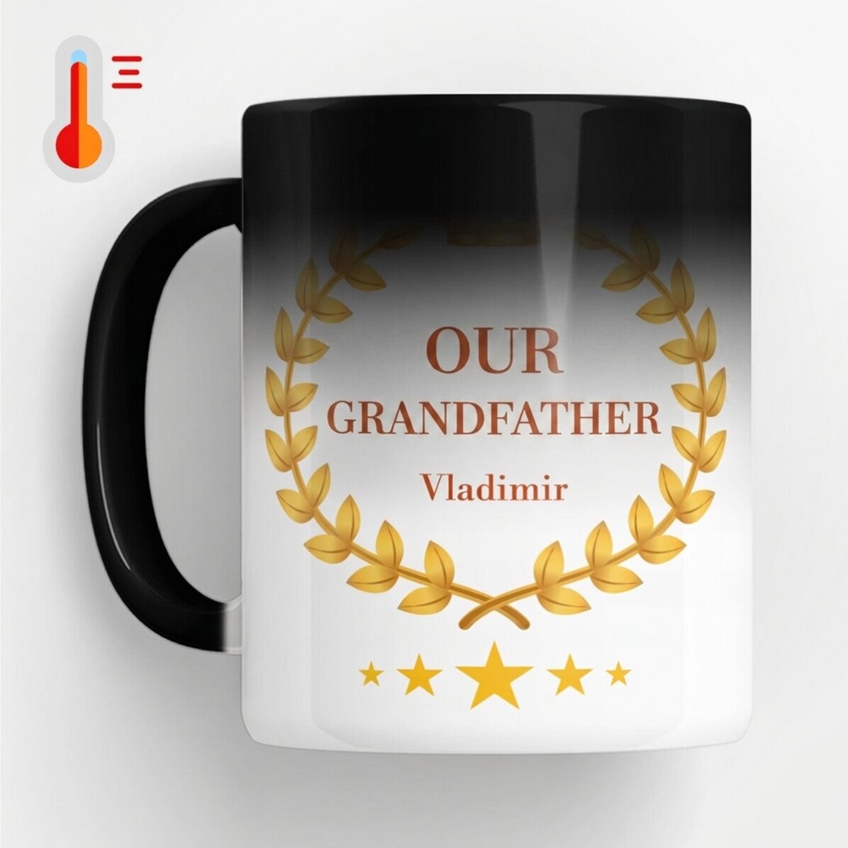 Tazza termosensibile personalizzata con scritta - Il nostro nonno