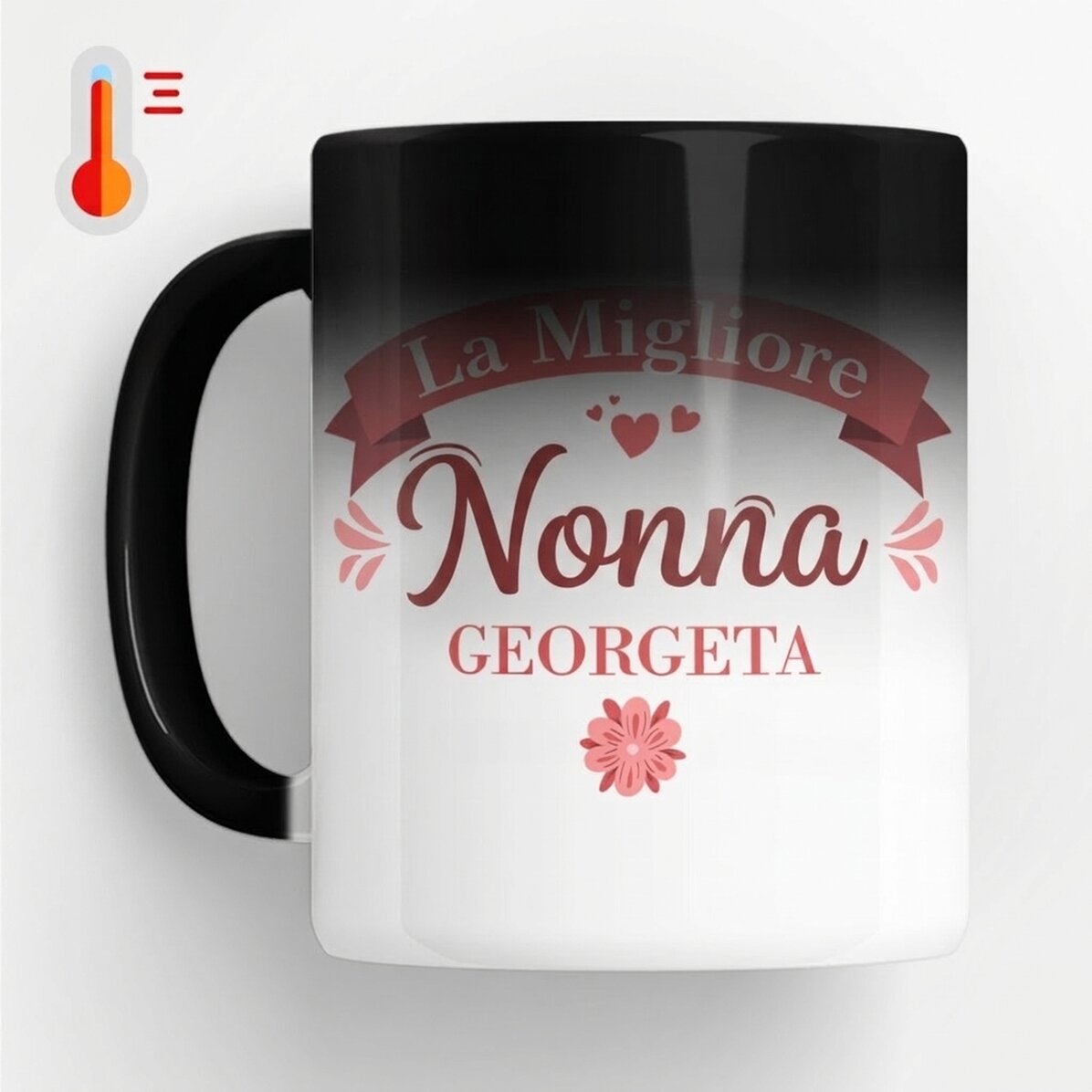 Tazza termosensibile personalizzata con scritta - La nonna migliore