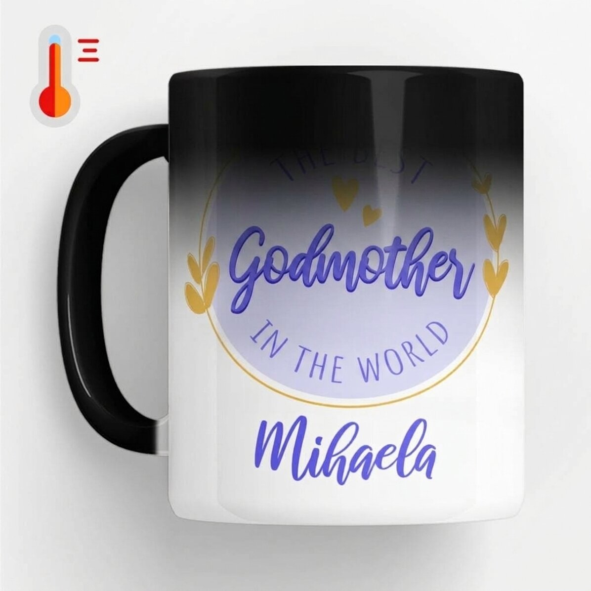 Tazza termosensibile personalizzata con scritta - La madrina migliore
