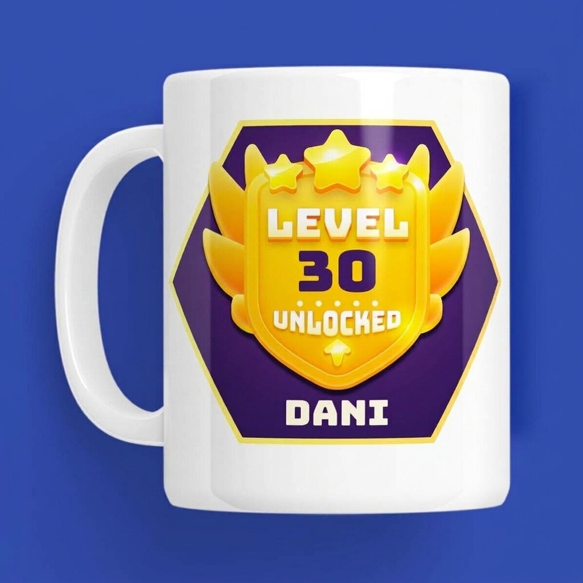 Tazza personalizzata con dedica per un compleanno - Level Unlocked