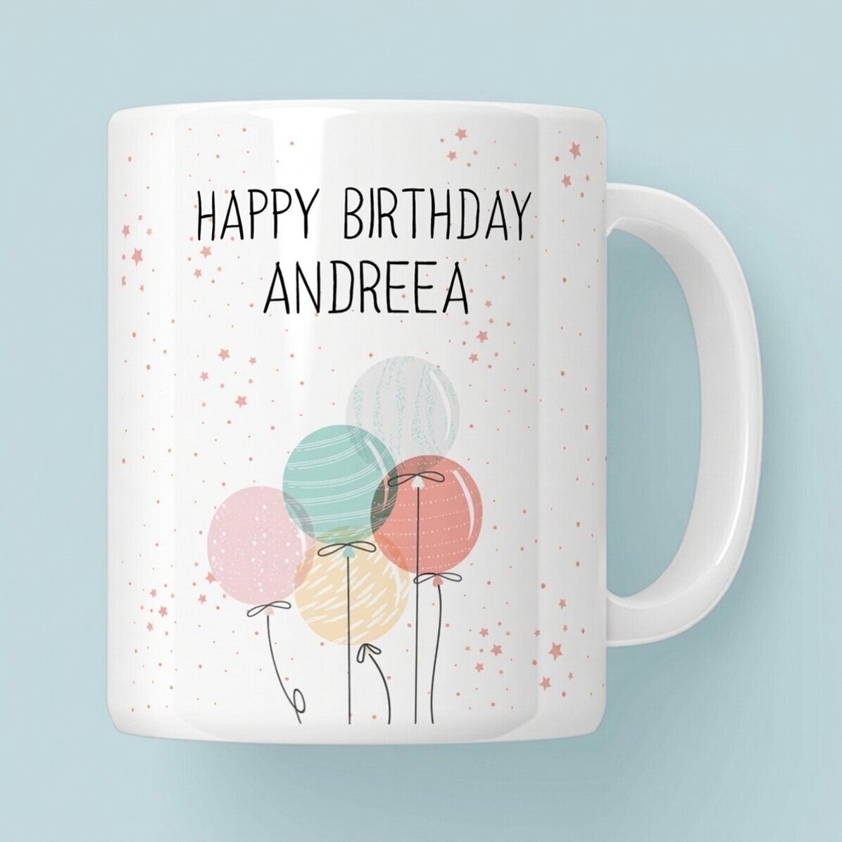 Tazza personalizzata con scritta - Palloncini colorati