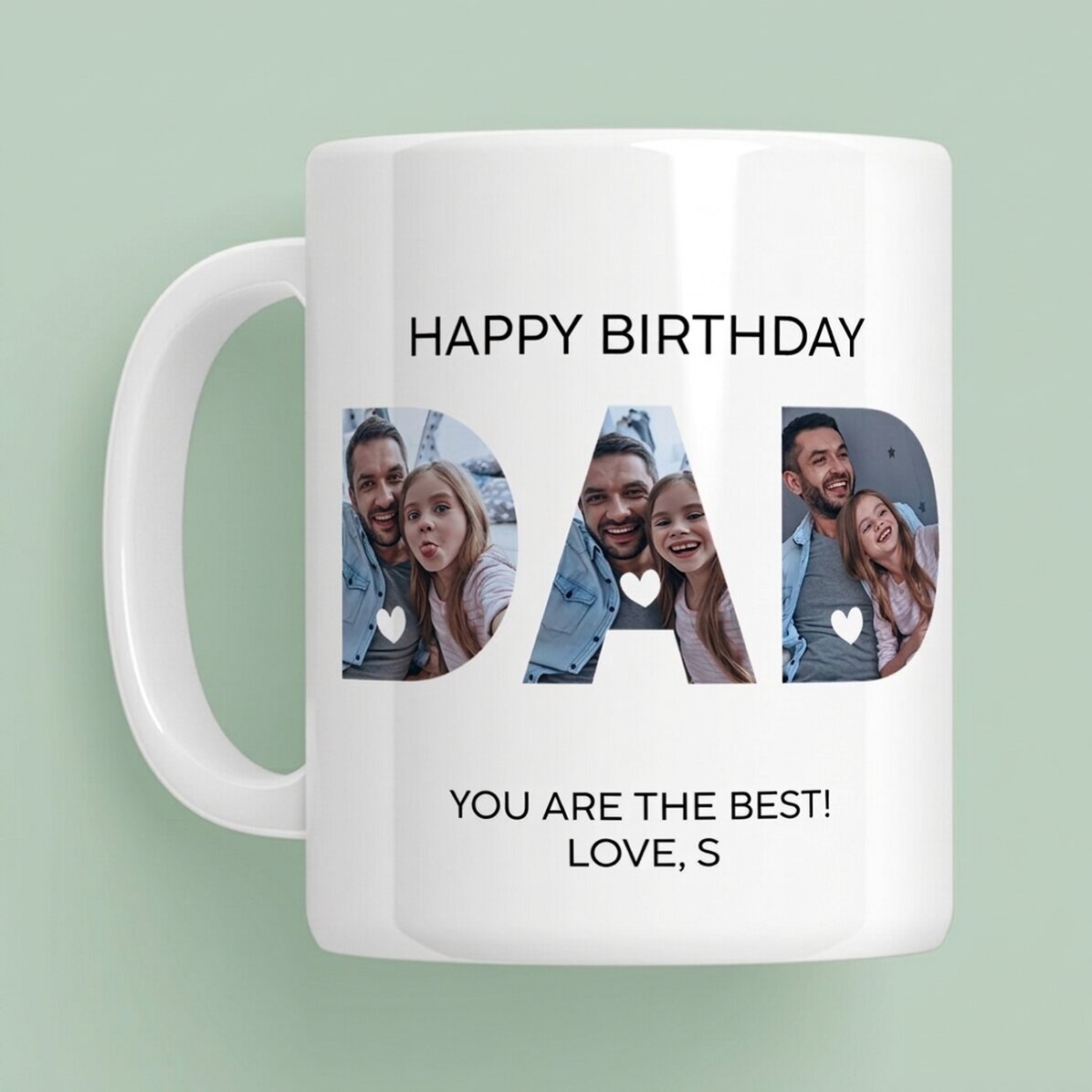 Tazza personalizzata con foto e messaggio - Papà