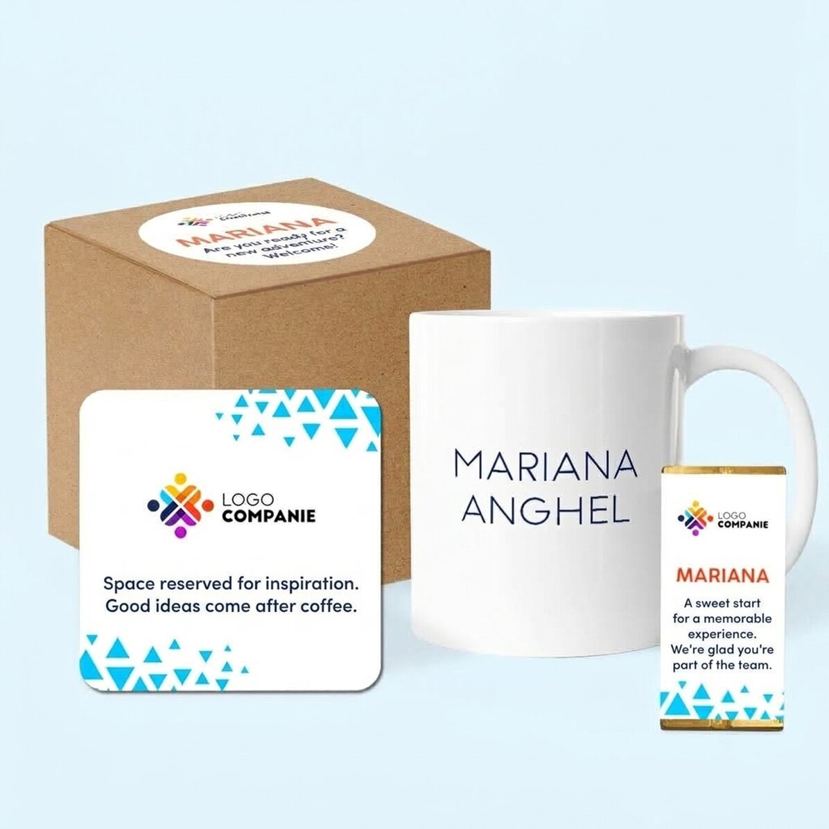 Set regalo aziendale personalizzato - Benvenuto nel team