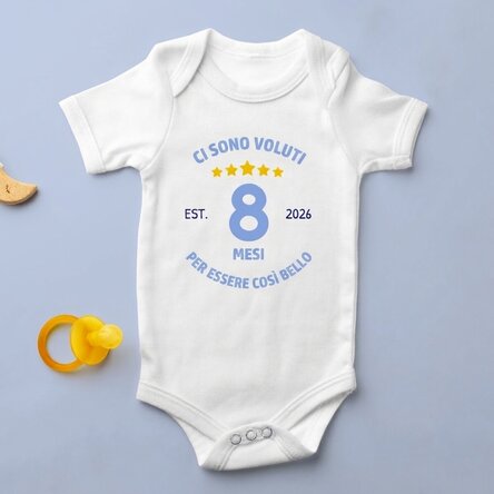 Body per bambini personalizzato con scritta - Sto bene alla mia età