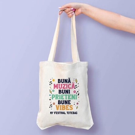 Borsa personalizzata con scritta - Festival Good Vibes