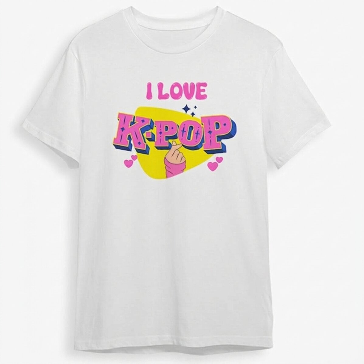 Maglietta in cotone per bambini personalizzata con scritta - Kpop