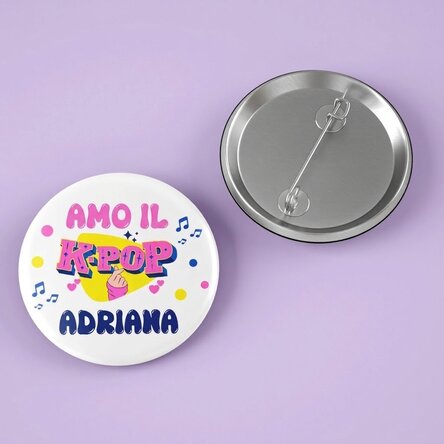 Spilla personalizzata con nome - Kpop