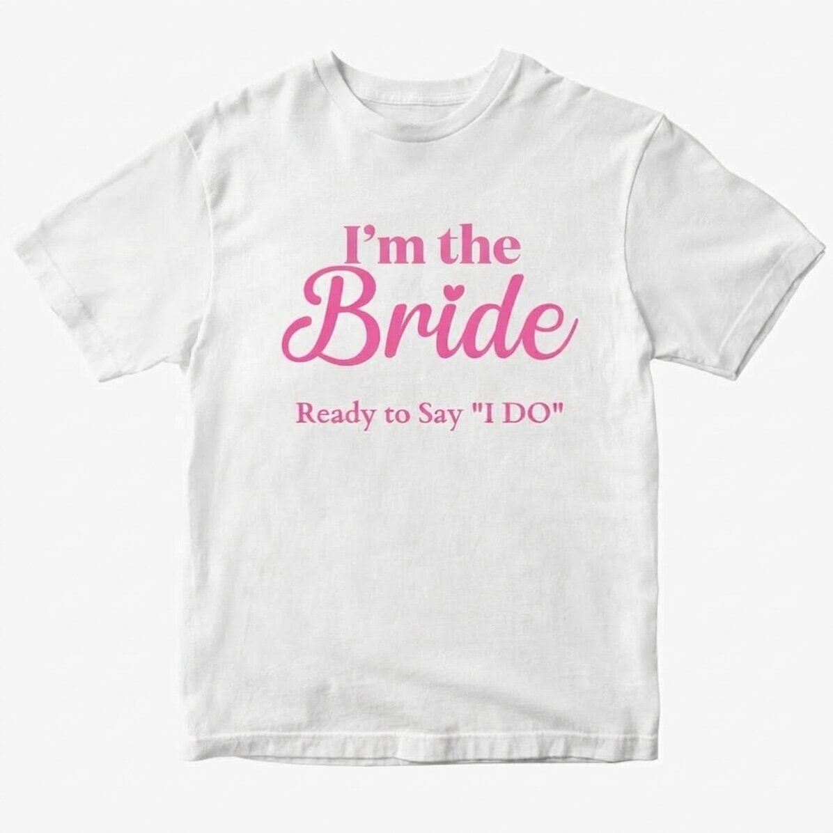 Maglietta in cotone personalizzata con scritta - Il team della sposa