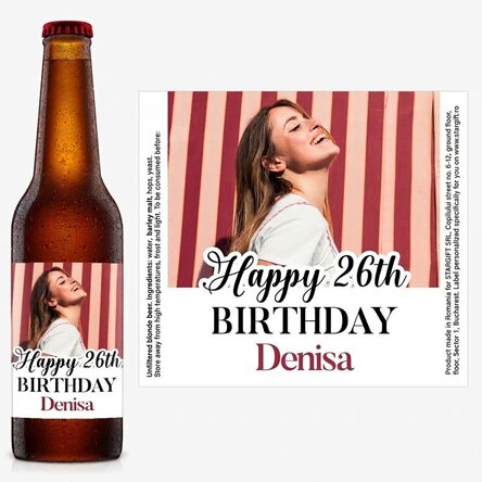 Birra personalizzata con foto e messaggio - Buon compleanno