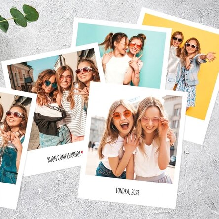 Stampa foto - set da 8 pezzi in formato Polaroid 10x12 cm