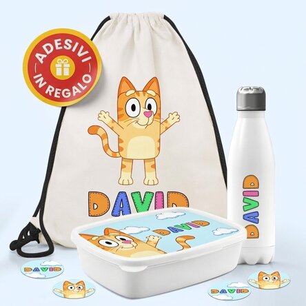 Set personalizzato per la scuola materna o elementare – Personaggi dei cartoni animati