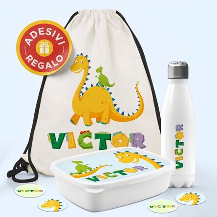 Set personalizzato per la scuola materna o elementare – Dino