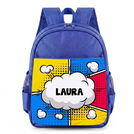Zaino scolastico personalizzato con scritta - Fumetti