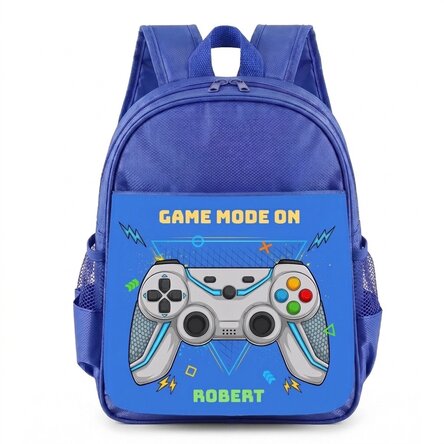Zaino scolastico personalizzato con scritta - Gamer