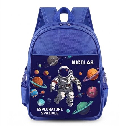 Zaino scolastico personalizzato con scritta - Astronauta